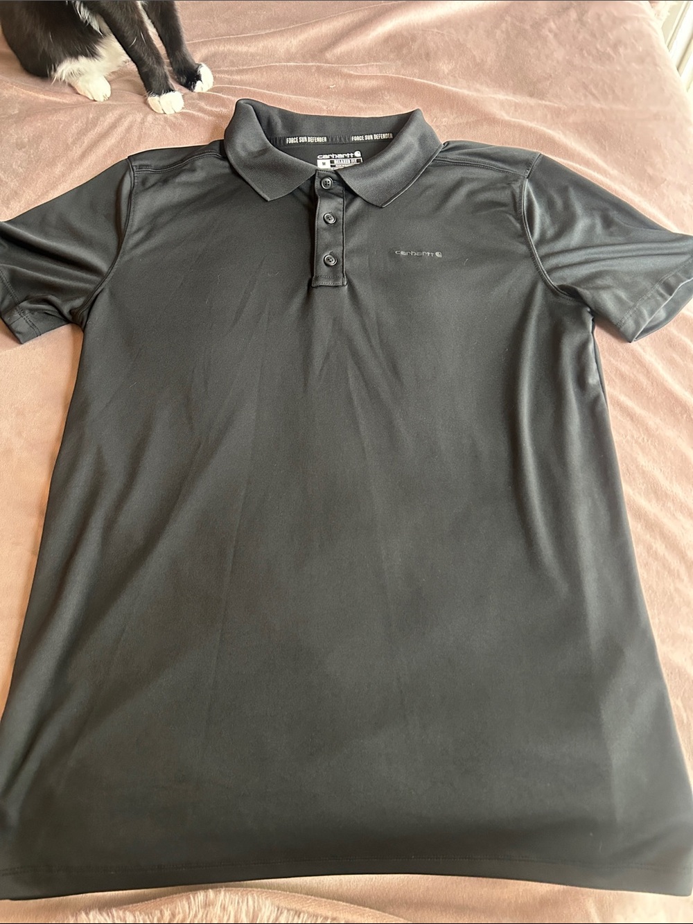 Carhartt Black Short-Sleeve Performance Polo